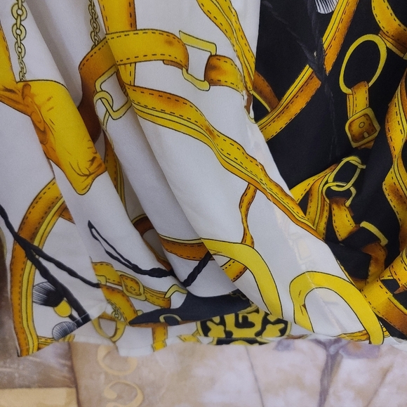 Seen And Be Seen Bold Yellow and Black Patterned Shirt Medium - Picture 3 of 9